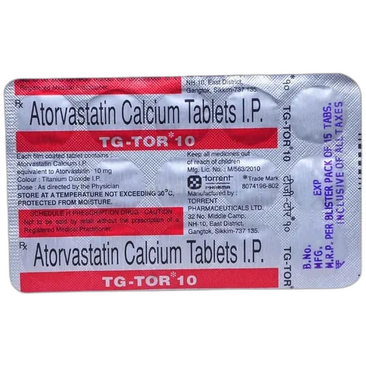tg tor 10mg tablet 15's